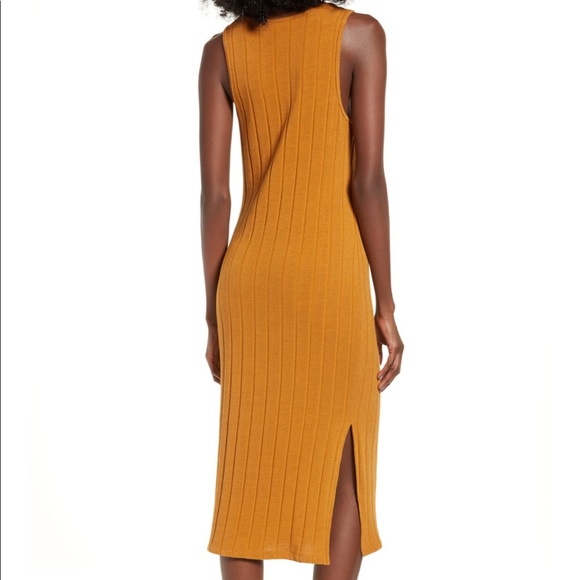 All in Favor Ribbed Midi Dress Size Small - Picture 2 of 8